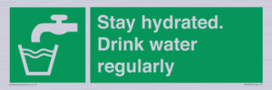 Stay hydrated. Drink water regularly 